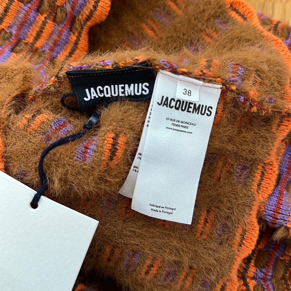 SOLD ✨Jacquemus Le Cardigan Macio in Brown Multi - Cropped - Picture 8 of 17